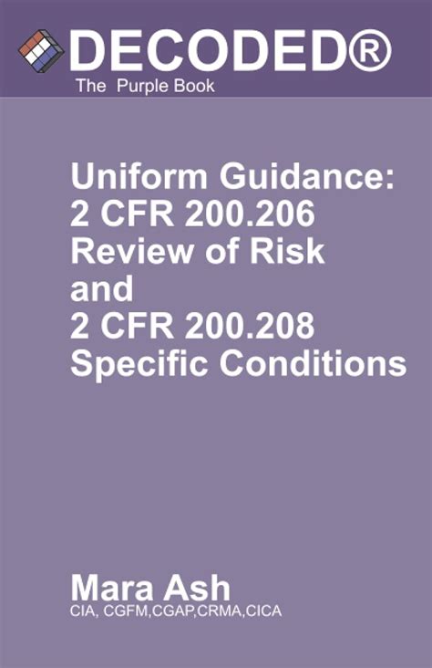 DECODED Uniform Guidance 2 CFR 200 206 Review Of Risk And 2 CFR 200