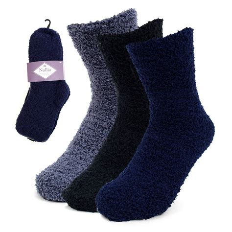 Nollia Assorted Warm Fuzzy Winter Socks For Women Soft Stretchy