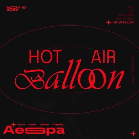 AESPA Hot Air Balloon Album Cover Art Don T Blink Mini Albums