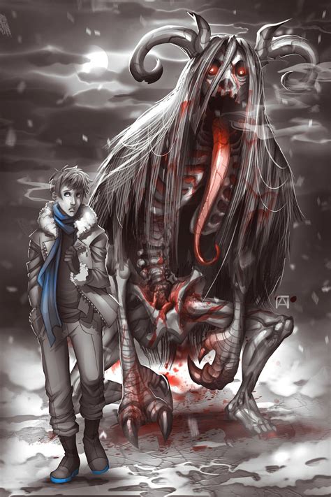 Wendigo Snow Wendigo By Pechan On Deviantart Its Kinda Cute