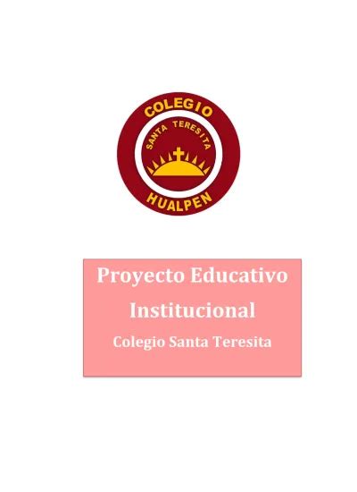 Proyecto Educativo Institucional Colegio Santa Teresita