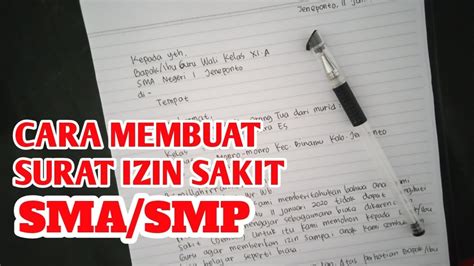 Detail Contoh Bikin Surat Sakit Koleksi Nomer