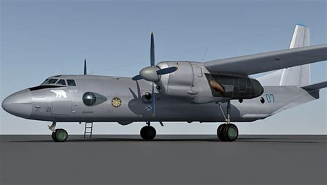 Antonov An-26 3d model