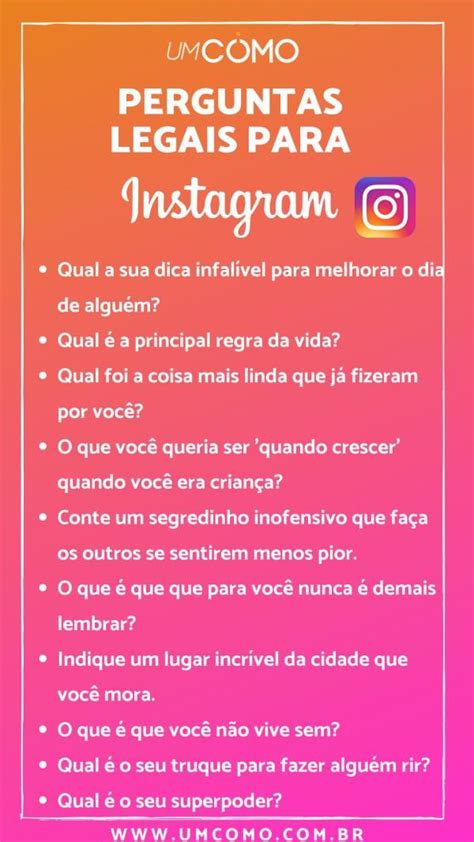 Imagens De Perguntas Para Postar No Instagram O Instagram Uma Das