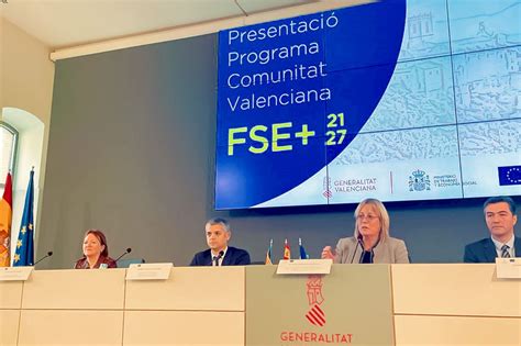 La Generalitat Presenta El Nuevo Programa Del Fondo Social Europeo