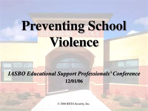 Ppt Preventing School Violence Powerpoint Presentation Free Download