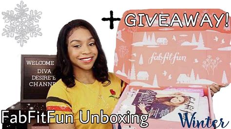 Fabfitfun Winter Unboxing Starter Box Giveaways Youtube