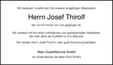 Wir bedauern zutiefst den Tod unseres langjährigen Mitarbeiters Herrn Josef