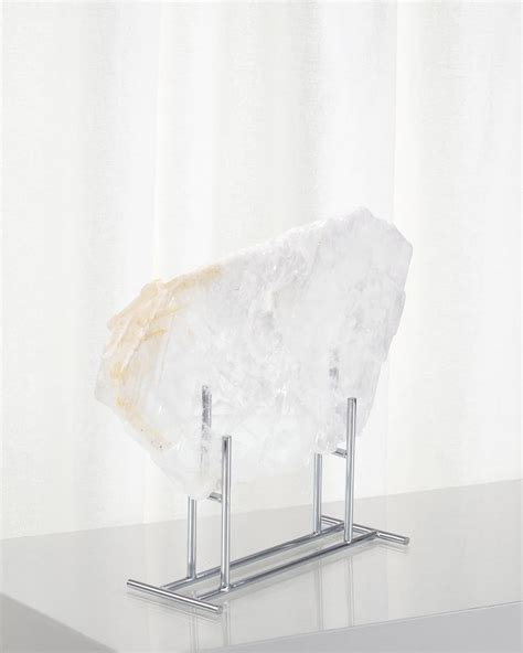 John Richard Collection Clear Selenite Specimen Horchow