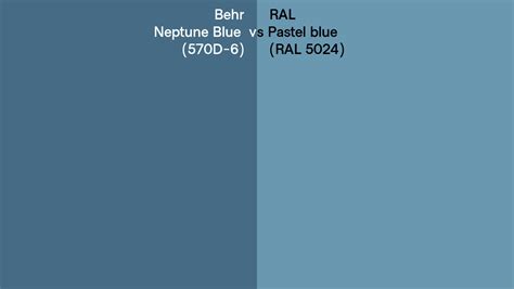 behr neptune blue    ral pastel blue ral  side  side