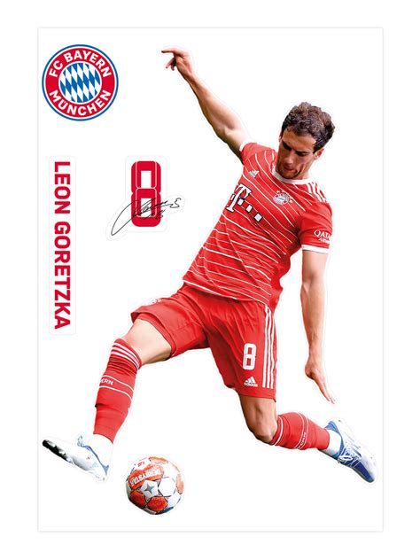 Kinder Wandtattoo Goretzka Rot Offizieller Fc Bayern Store