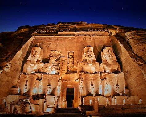 Abu Simbel Night | Ancient egyptian architecture, Amazing places on ...