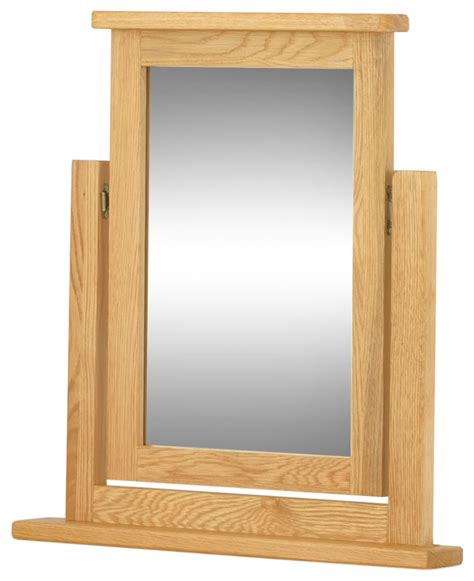 Portland Oak Dressing Table Mirror | George Street Furnishers