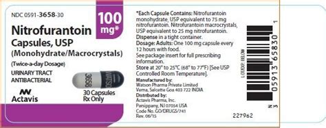 Nitrofurantoin Macrocrystals Fda Prescribing Information Side Effects And Uses