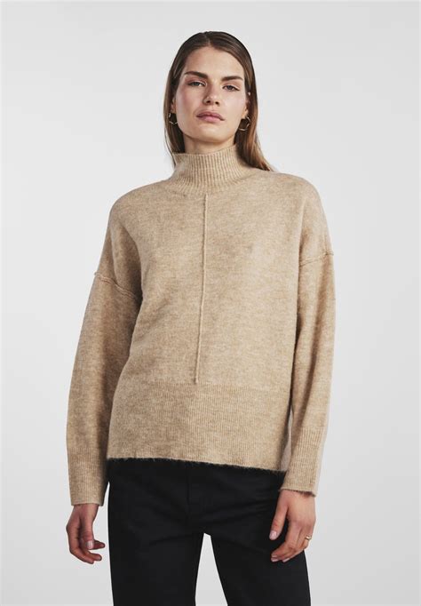 YAS YASBALIS HIGH NECK - Jumper - beige - Zalando.ie