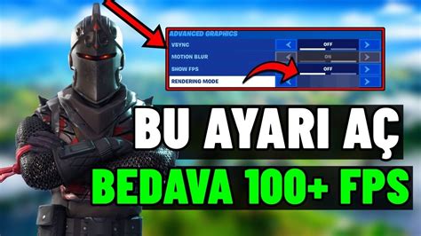 Bu Ayari A Bedava Fps Arttir Fortnite Fps Artt Rma Youtube