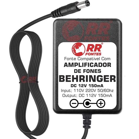 Fonte Amplificador De Fones Behringer RR Fontes Tudo Em Fontes De