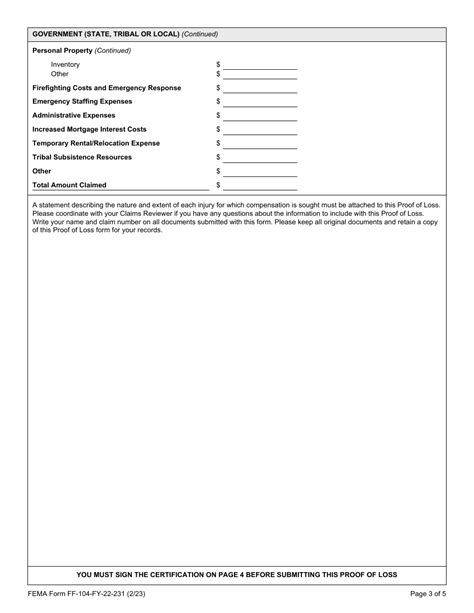 Fema Form Ff 104 Fy 22 231 Fill Out Sign Online And Download Fillable Pdf Templateroller