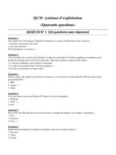 Qcm Syst Mes Dexploitation Qcm Syst Mes D Exploitation Pdf Pdf Pro