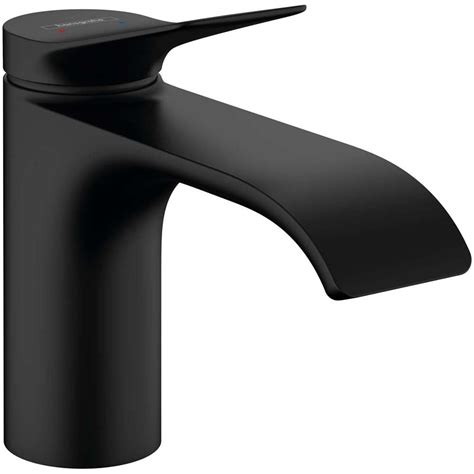 Hansgrohe Vivenis Matt Black Single Lever Basin Mixer Tap Without