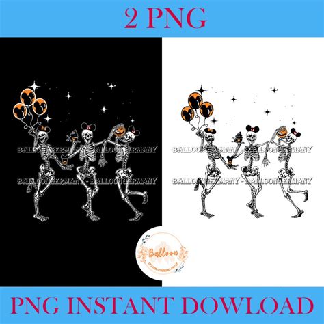 Halloween Png Dancing Skeleton Png Halloween Skeleton Png - Etsy