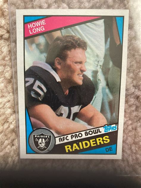 Topps Football Rookie Rc Card Howie Long Hof Raiders Exmt Ebay