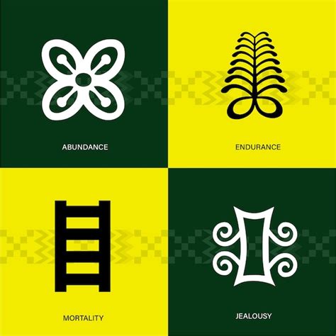 S Mbolos De Adinkra Vector Premium