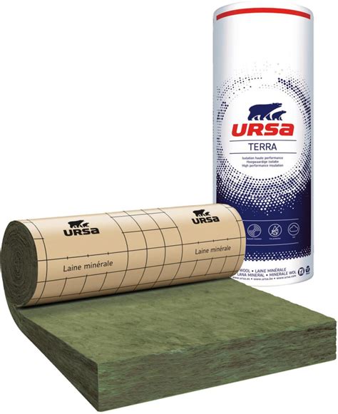 URSA Laine de verre revêtue kraft URSA MRK 38 300 2 7x1 2m R 8 m² k w