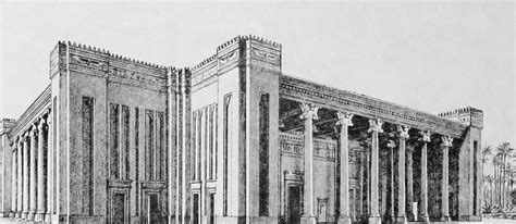 Reconstruction of the Palace of Darius at Susa. The palace served as a ...