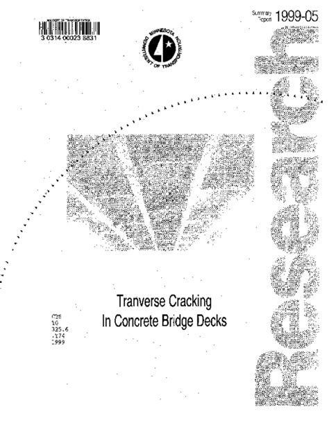 Pdf Transverse Cracking In Concrete Bridge Decks Catherine French