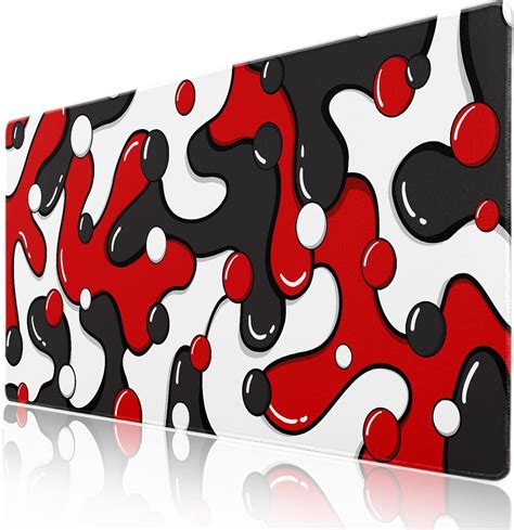 Amazon Red Black White Gaming Mouse Pad Desk Pad Xxl