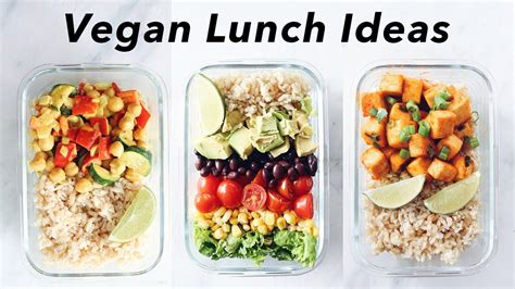 Easy And Quick Vegan Lunch Ideas For School Or Work Youtube