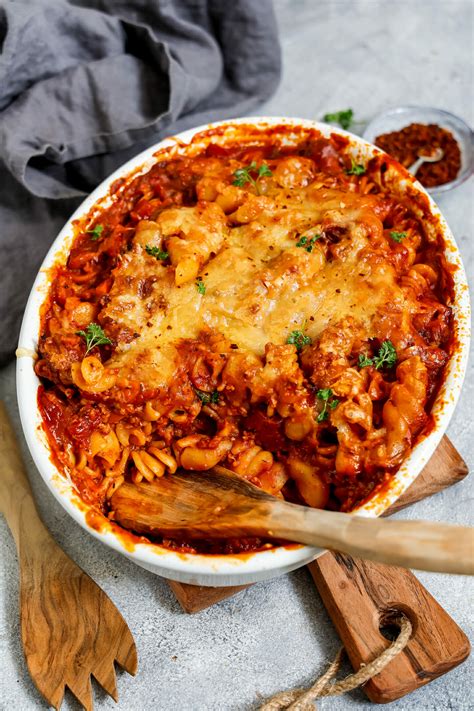 Veganer Bolognese Nudelauflauf One Pot Gericht Byanjushka