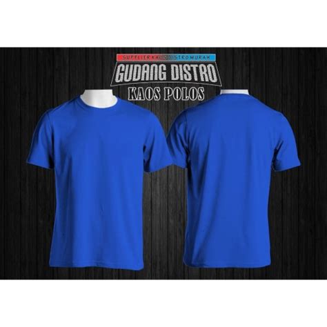 Detail Kaos Polos Biru Belakang Koleksi Nomer 13