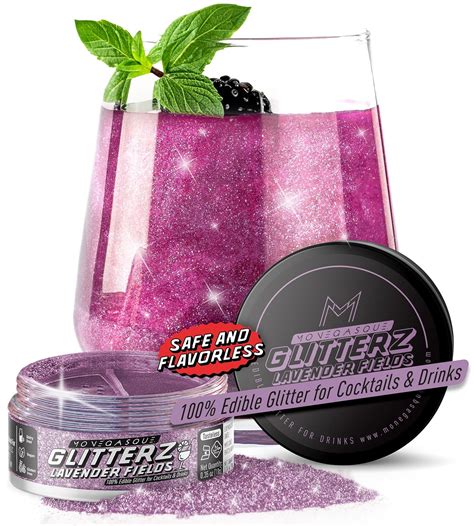 Amazon Mon Gasque Glitterz Lavender Fields Edible Glitter For