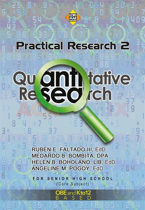 Practical Research 2 Quantitative Research For Senior High School Applied Subject Lorimar