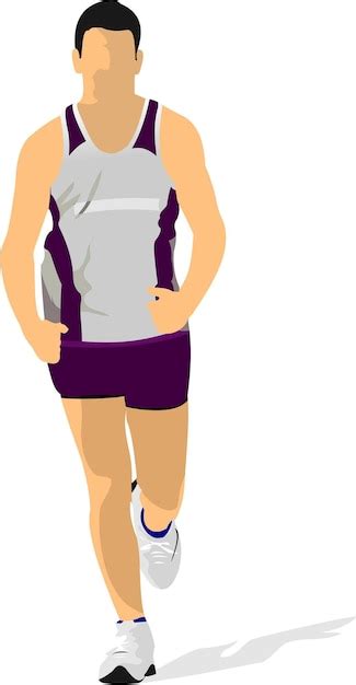 Premium Vector | Jogging man Vector illustration