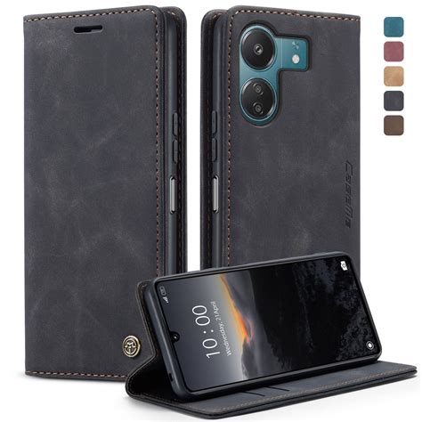 Caseme Кожаный чехол для Xiaomi Redmi 13C/Poco C65/Сяоми Редми 13С/Поко ...