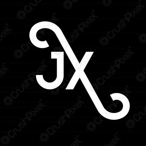 Jx Letter Logo Design On Black Background Jx Creative Initials Stock Vector 6005583 Crushpixel