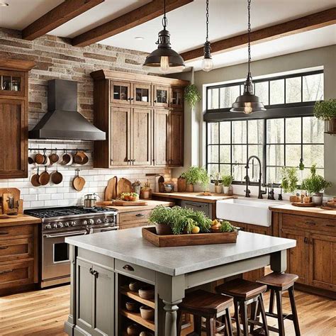 Rustic Kitchen Ideas Cozy Farmhouse Style Designs