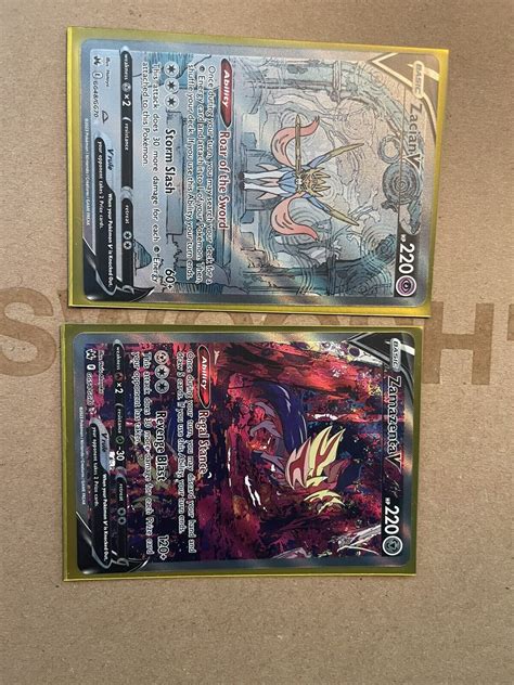 Pokemon Crown Zenith ZAMAZENTA V Galarian Gallery GG54 Full Art NM