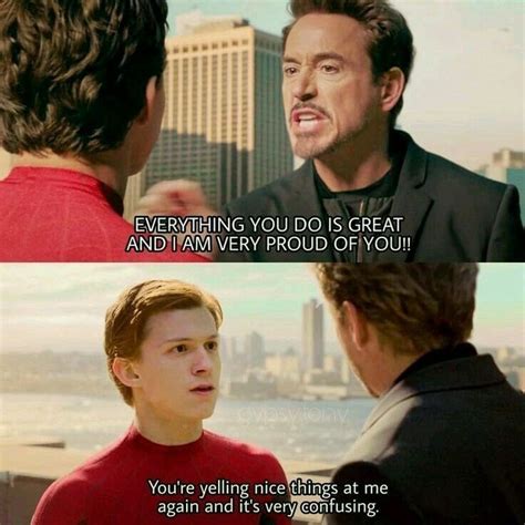 Lol Peter So Funny Avengers Memes Tony Stark Peter Parker Spider