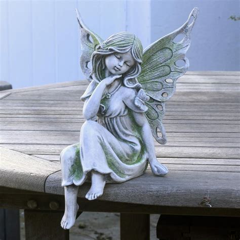 Fifi Fairy Resin 30cm Sitting Garden Fairy Ornamentstatue Bigamart