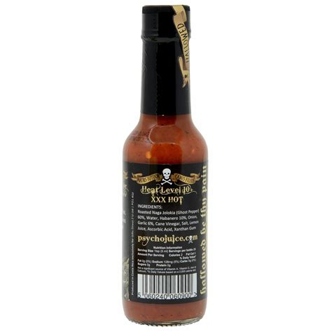 Dr Burnorium Psycho Juice Roasted Garlic Ghost Pepper Extremely Hot Chilli Sauce