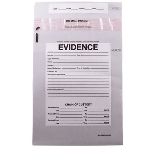 Types Of Evidence Bags