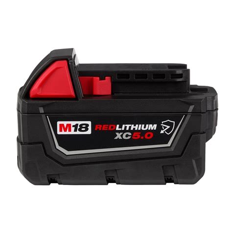 Milwaukee Tool 18v M18 Lithium Ion Extended Capacity Xc 50 Ah Redlithium Resistant Batt