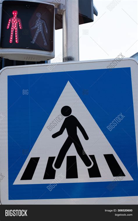 Crosswalk Road Sign. Image & Photo (Free Trial) | Bigstock