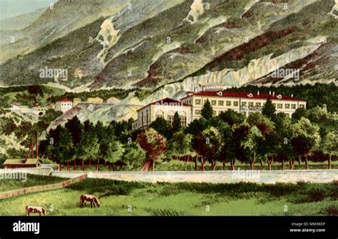 Thermal Baths. Bormio. 1906 Stock Photo - Alamy