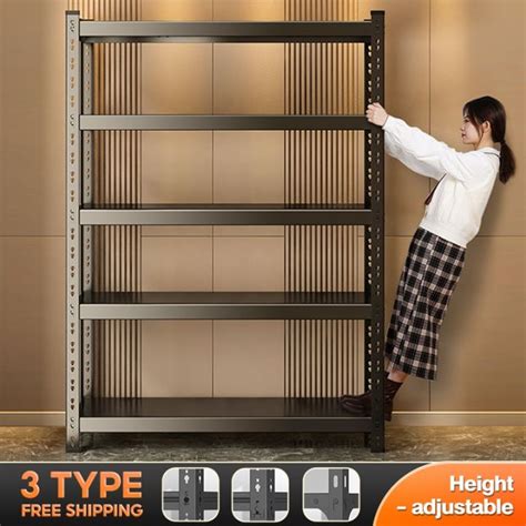 【load 500kg】adjustable Height Steel Rack Boltless Rack 5 Layer Heavy