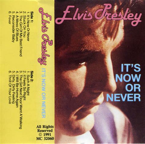 Elvis Presley It S Now Or Never Cassette Discogs